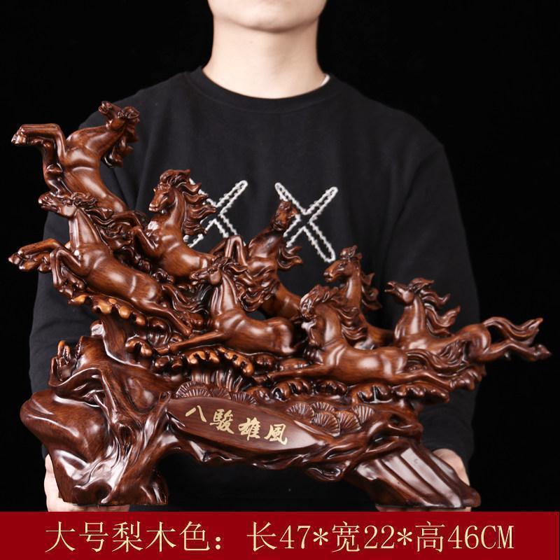 美帮汇十二生肖工艺品八骏雄风马摆件办公室装饰品摆设公司开业礼品大号高清大图