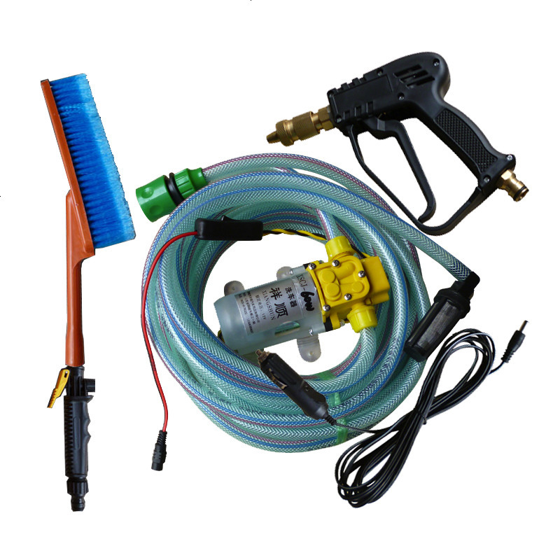 洗车器便携电动12v车载家用洗车机刷车泵空清洗高压水枪