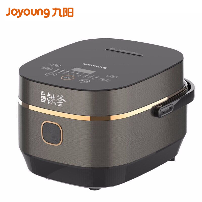 九阳(Joyoung) 电饭煲F-40T25 4L家用智能IH电饭锅 土灶铁釜煮粥锅 电磁加热电饭煲 浅锖色