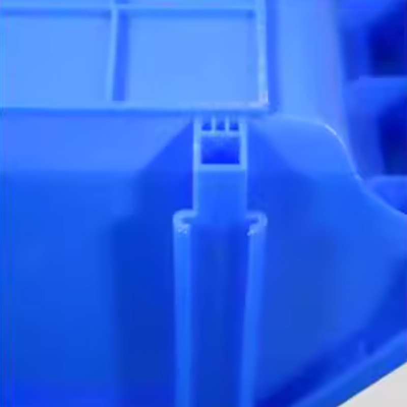 翌嘉 YJ5091053 加厚物料盒组合式零件盒 斜口盒 400x350x160mm蓝色高清大图