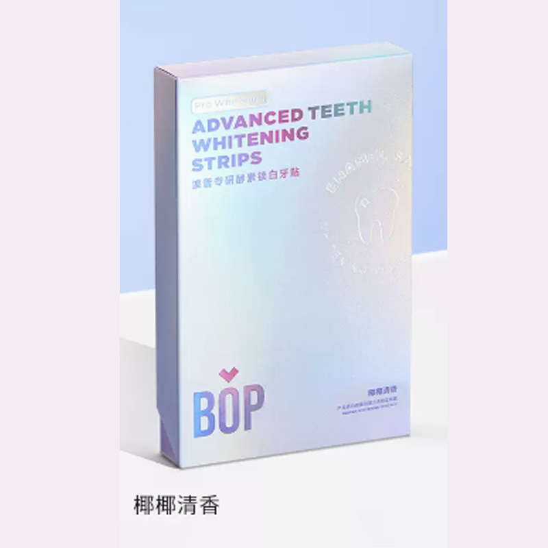 BOP 酵素锁白牙贴椰香味7对*1盒高清大图