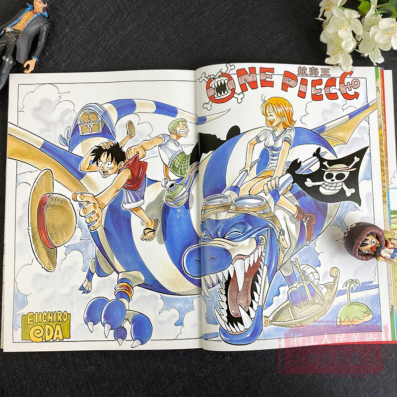 [正版]航海王 尾田荣一郎画集 COLOR WALK 1 集英社漫画书《海贼王》one piece人物、场景活动中的精高清大图