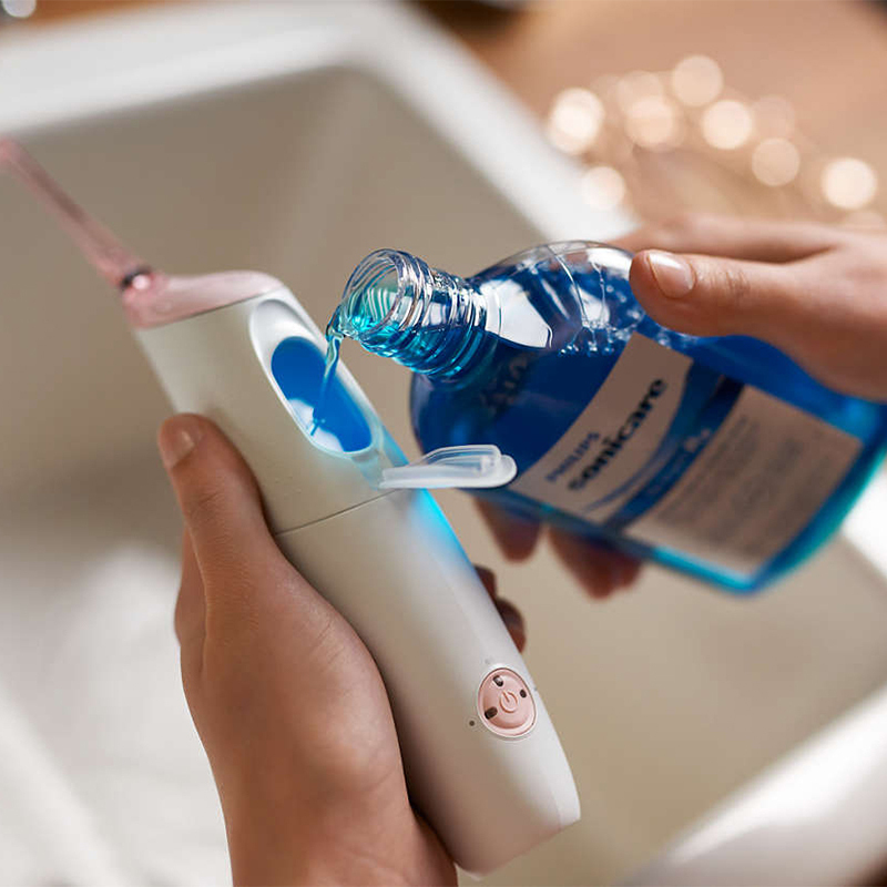 飞利浦(Philips) 喷气式洁牙器HX8431/02 微爆气流技术 精巧设计 方便携带