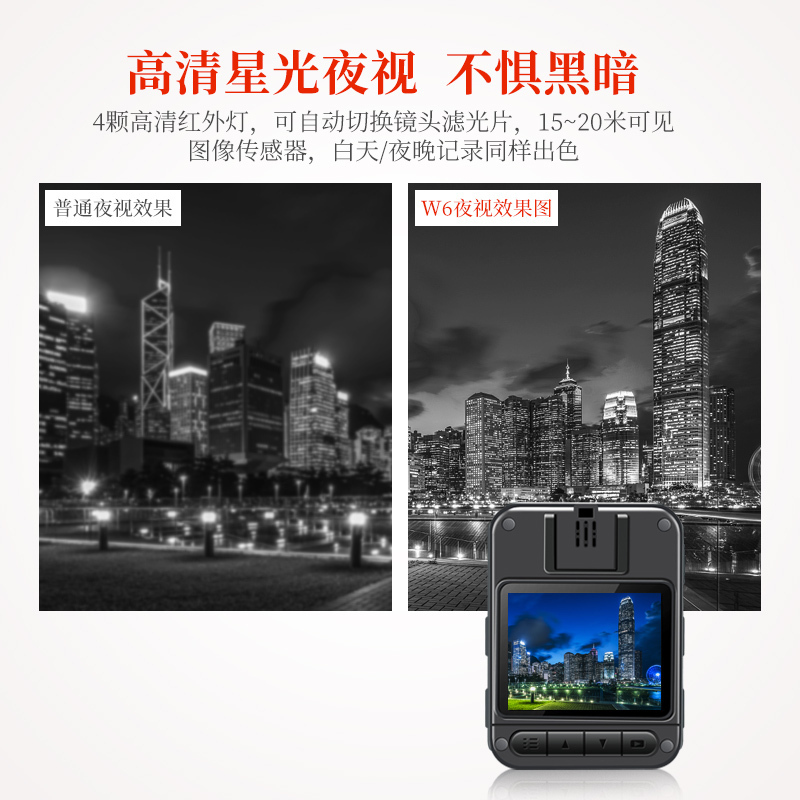 执法1号DSJ-W6现场记录仪轨迹回放GPS版32G