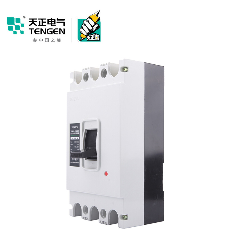 天正电气 TGM10-250 20KA 热磁式 250A 3P 手动 固定式 380V 01040080197塑壳断路器