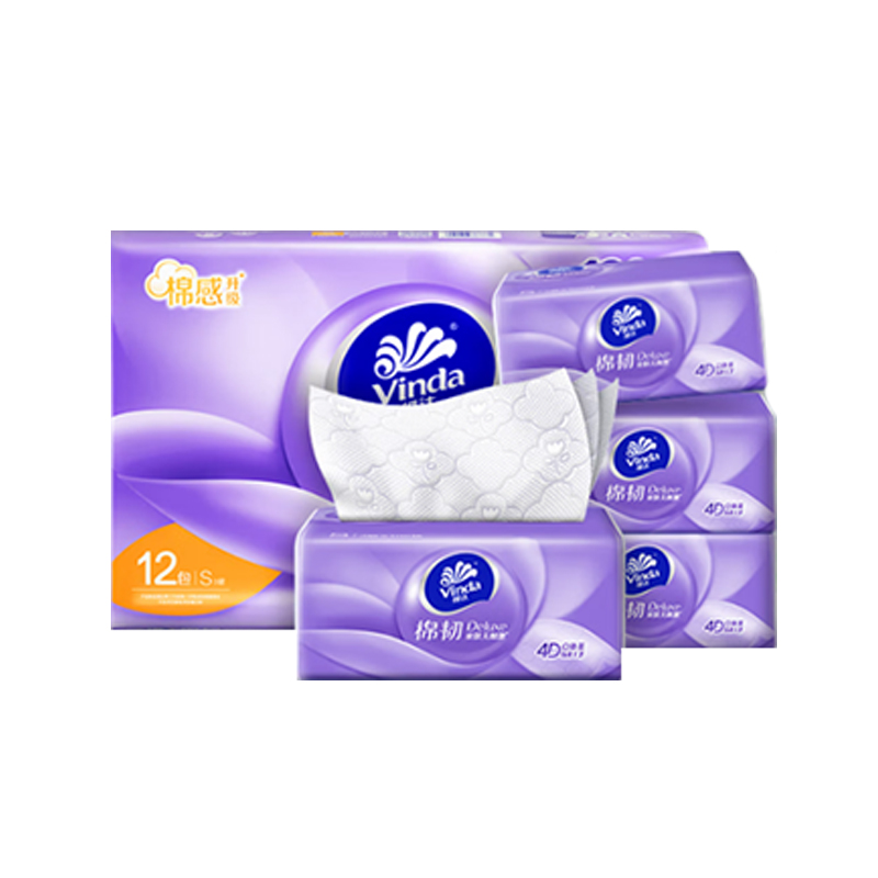 维达抽纸 3层 100抽*12包/提