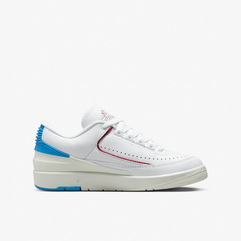 nike耐克air jordan low aj2 女白蓝乔2复古低帮篮球鞋dx4401-1