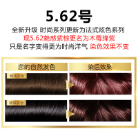 欧莱雅卓韵霜时尚染发剂5.62号魅惑紫棕/木莓绛紫 流行玫瑰棕健康染发不伤发氨基酸植物遮盖白发自己在家染