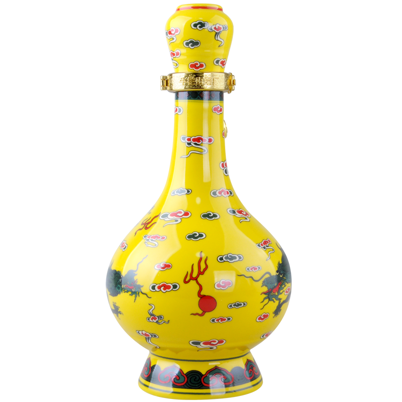 北京牛栏山经典二锅头黄龙清香型白酒52度500ml6瓶整箱装