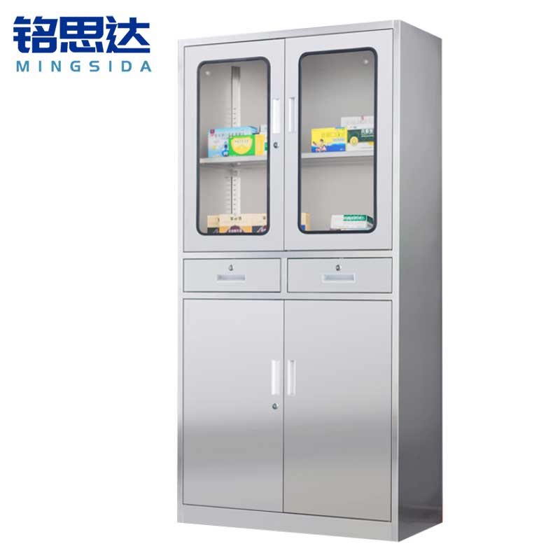 铭思达不锈钢药品柜中二斗台高清大图