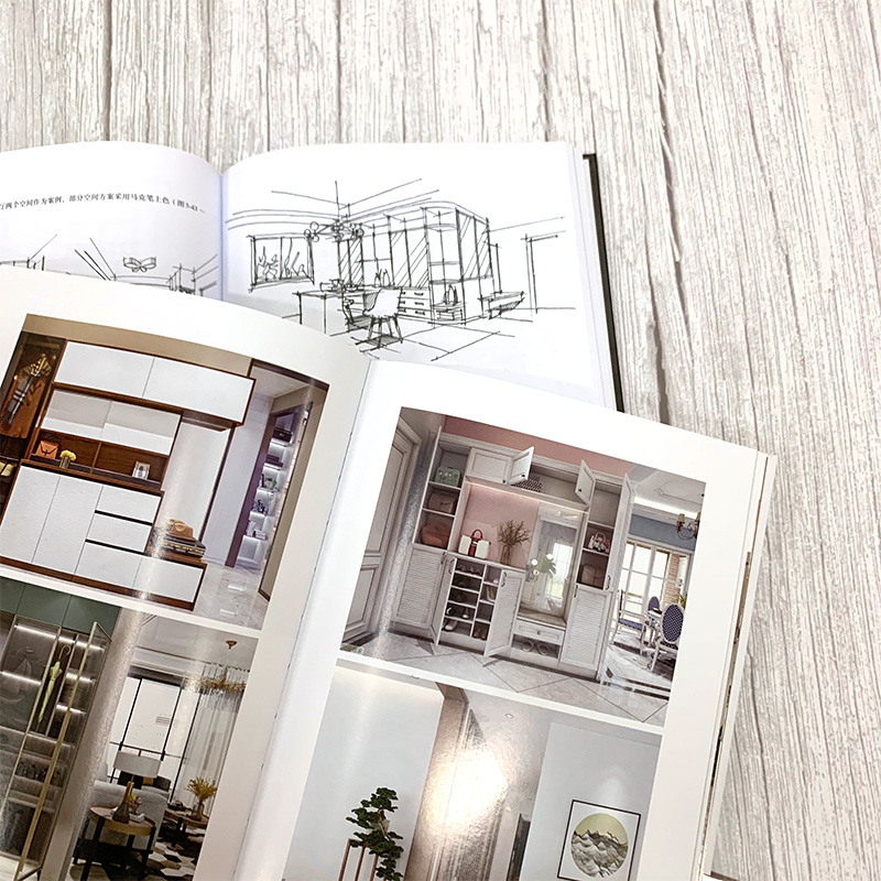 [醉染正版]定制家居终端设计师手册+设计案例集 2册 住宅室内装饰设计手册 橱柜衣柜全屋定制家装家具制作安装书籍 定制家高清大图