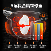 苏泊尔IH电饭煲4L升家用智能2电饭锅3多功能4正品5-6人 棕色