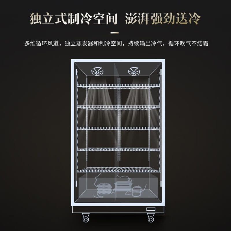 澳柯玛风冷无霜展示柜商用冷藏立式保鲜柜市酒吧饮料啤酒柜陈列柜商用冰箱冰柜展示柜713升丨LSC-668LW图片