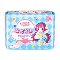 卫生巾七度空间少女姨妈巾纯棉275mm夜用10片装