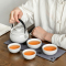 常生源 茶具套装 陶瓷功夫茶具 便携式旅行茶具 提梁壶一壶四杯 团圆茶具套组