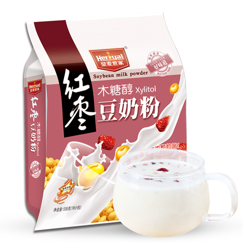 皇麦世家 Heroyal 豆浆 豆奶粉皇麦世家红枣豆奶粉早餐营养学生豆浆粉速溶即食原味冲饮品538g 价格图片品牌报价 苏宁易购皇麦世家旗舰店