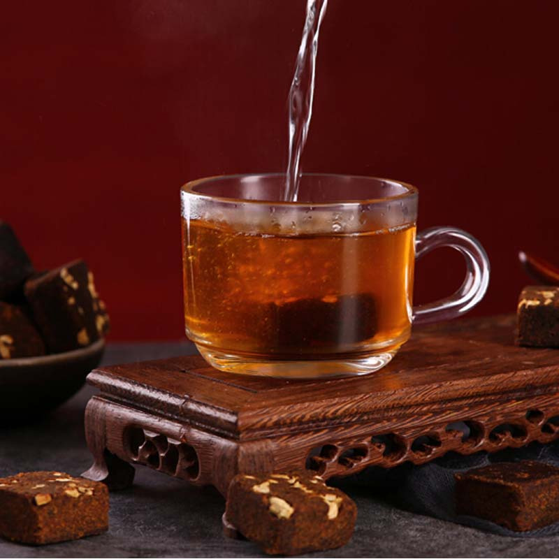 红糖姜茶 土红糖姜块茶 姜母茶老姜汤罐装
