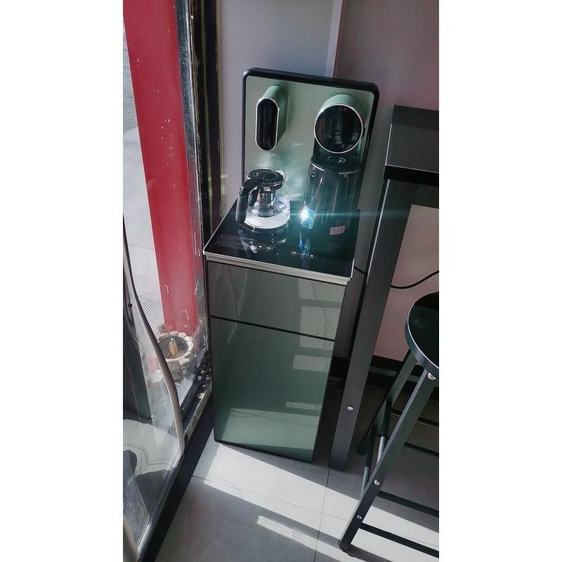 荣事达新品茶吧机饮水机家用立式下置水桶冷热多功能办公室饮水器 金色防烫 温热