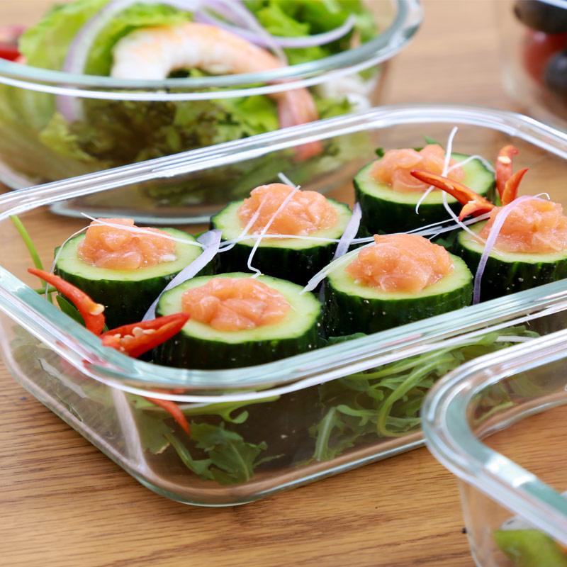 乐扣乐扣(lock&lock) 耐热玻璃保鲜盒 LLG428C 600ML高清大图