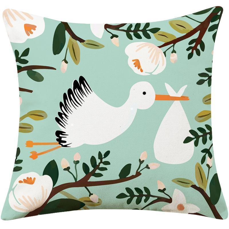 美帮汇小清新田园布艺棉麻抱枕办公室腰枕沙发靠垫靠枕美式客厅靠背
