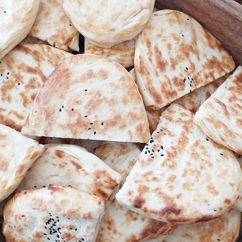 月牙烧饼陕西大荔水盆羊肉泡馍专用饼子同州真空炭火手工肉夹馍月牙