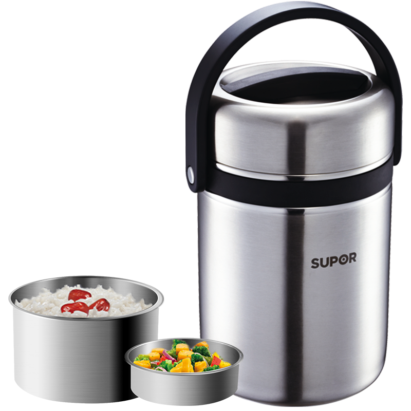苏泊尔(SUPOR)学生真空保温提锅不锈钢保温桶 KF19A1高清大图