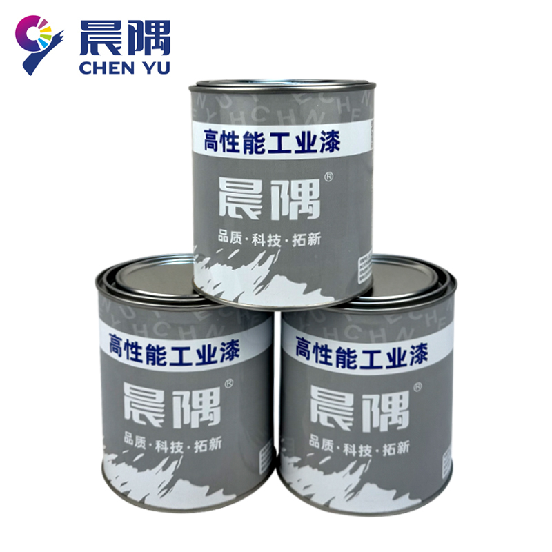 晨隅工业漆聚氨酯磁漆黄1kg/桶高清大图