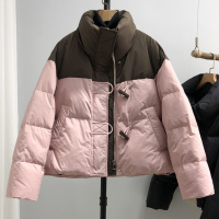 年新款棉服女冬韩版宽松加厚棉衣时尚棉袄潮流休闲小个子外套 L 粉色