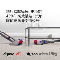 戴森(Dyson)无绳吸尘器 Micro 1.5kg 超轻量吸尘器手持无线手握式 铁镍色 除螨宠物家庭适用 新品