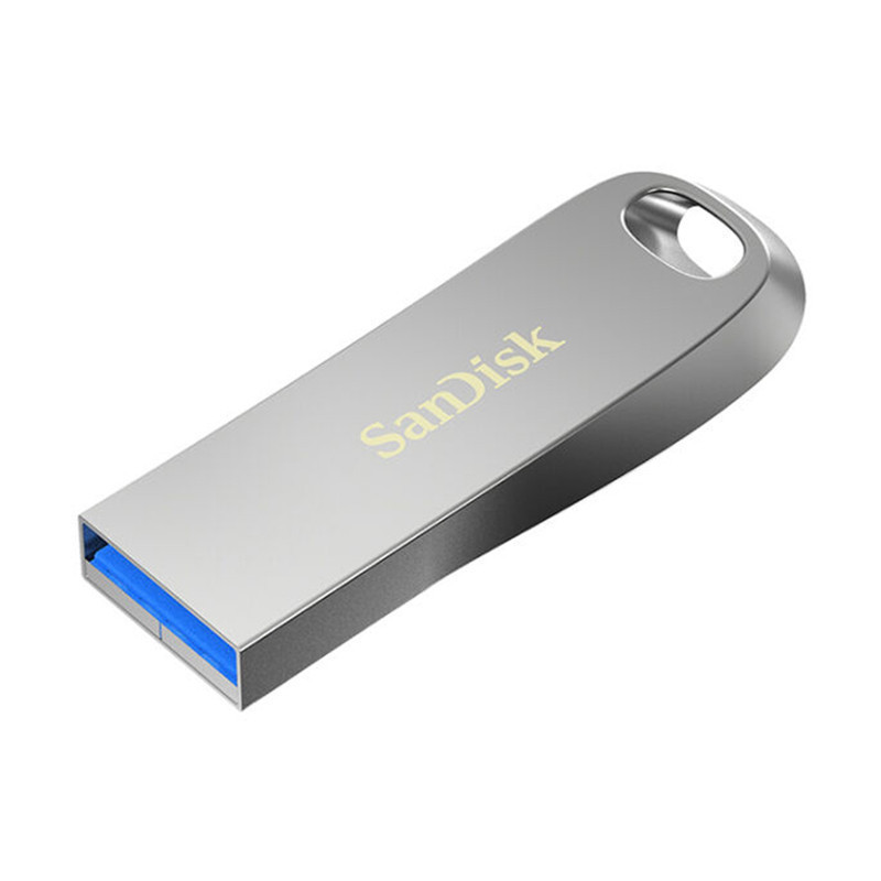 闪迪(SanDisk)64GB U盘 CZ74酷奂USB3.1高速优盘 全金属外壳 内含安全加密软件 银色