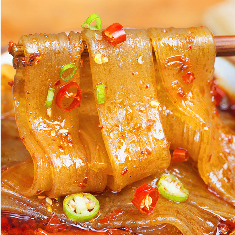 赛卡伊 10袋共5斤火锅麻辣烫宽粉土豆粉条半干粉条超宽粉皮手工川粉