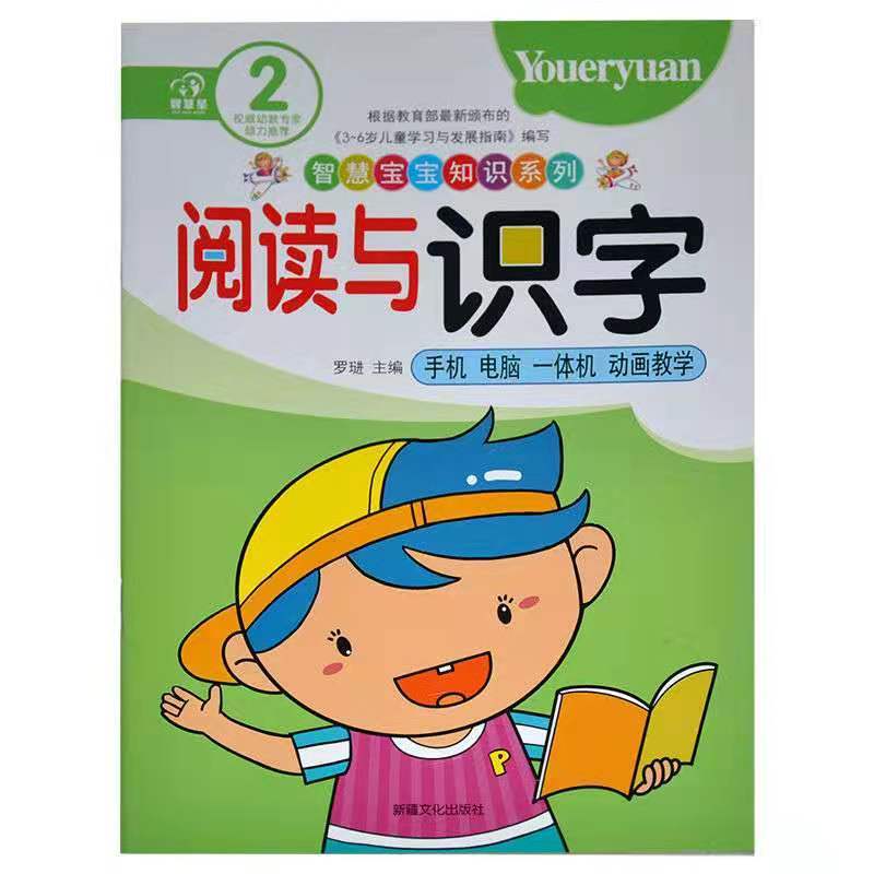 阅读与识字智慧星幼儿园书本大中小班学前班下册识字早教阅读课本