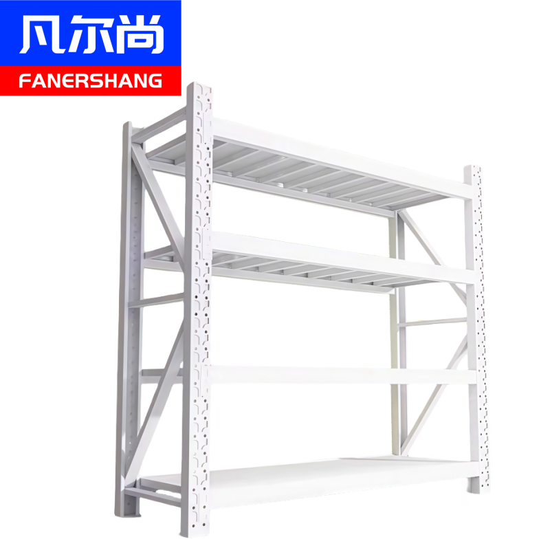 凡尔尚白色货架四层高清大图