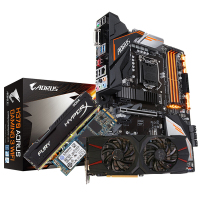 金士顿Fury 2400 8G内存+M.2 240G固态+技嘉H370-Gaming 3主板+七彩虹1060 6G显卡