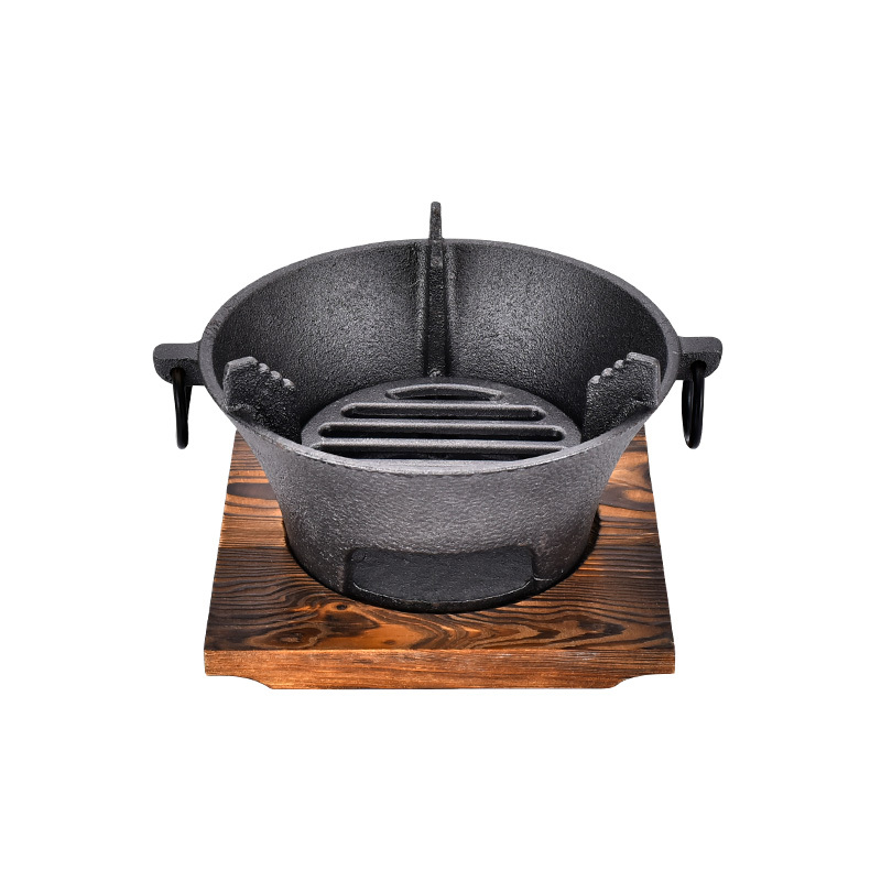 铸铁炭炉生铁碳烤动力烧烤炉家用碳火炉一人烤肉盘酒精火锅干锅炉20克