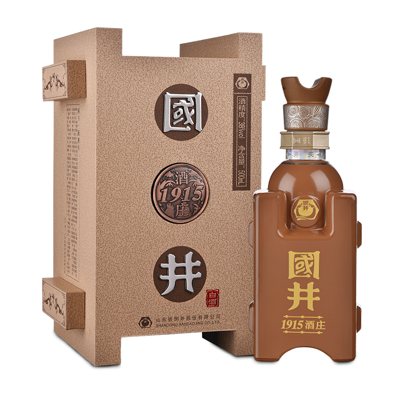 白酒礼盒38度国井1915酒庄酒500ml浓香型白酒纯粮酿造商务用酒