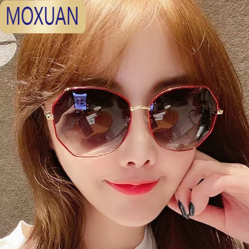 moxuan墨镜2022年新款女韩版潮开车专用偏光太阳眼镜网红大脸夏太阳镜