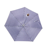 天堂 339S苏格兰风格格子三折晴雨伞男女商务伞57cm*7骨