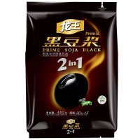 龙王豆浆粉 黑豆浆原味二合一450g非转基因大豆 豆浆粉 早餐豆浆粉 冲饮便携小条装30g*15条 龙王豆浆粉