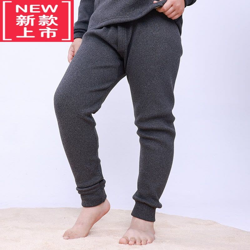 可莉允胖童保暖裤秋裤儿童胖孩子中大童胖童装男童加肥加大冬季加厚睡裤图片