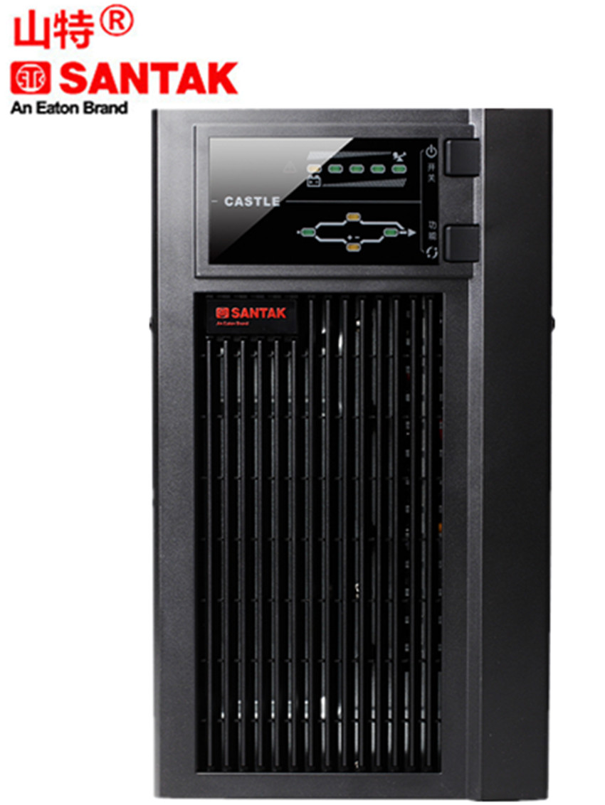 山特UPS不间断电源 C3KS 3KVA /2400W 后备延时2小时 外接8节12V65AH电池组 在线式电源