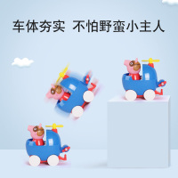 小猪佩奇玩具 幼儿童3-6岁男女孩过家家塑料角色扮演公仔玩偶小车生日礼物 乔治消防员跑跑车