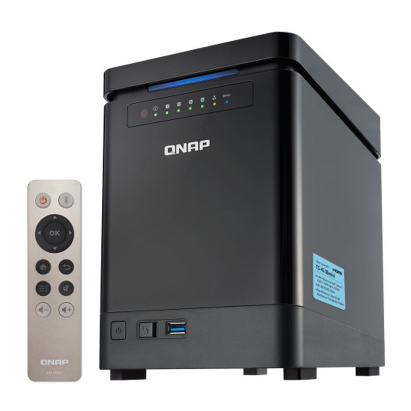 威联通(QNAP)TS453Bmini4G内存 四核处理器 直立 NAS 四盘位网络存储(无内置硬盘)