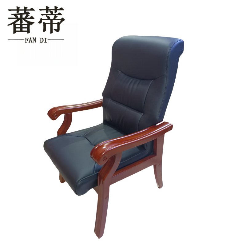 蕃蒂办公椅黑色把高清大图