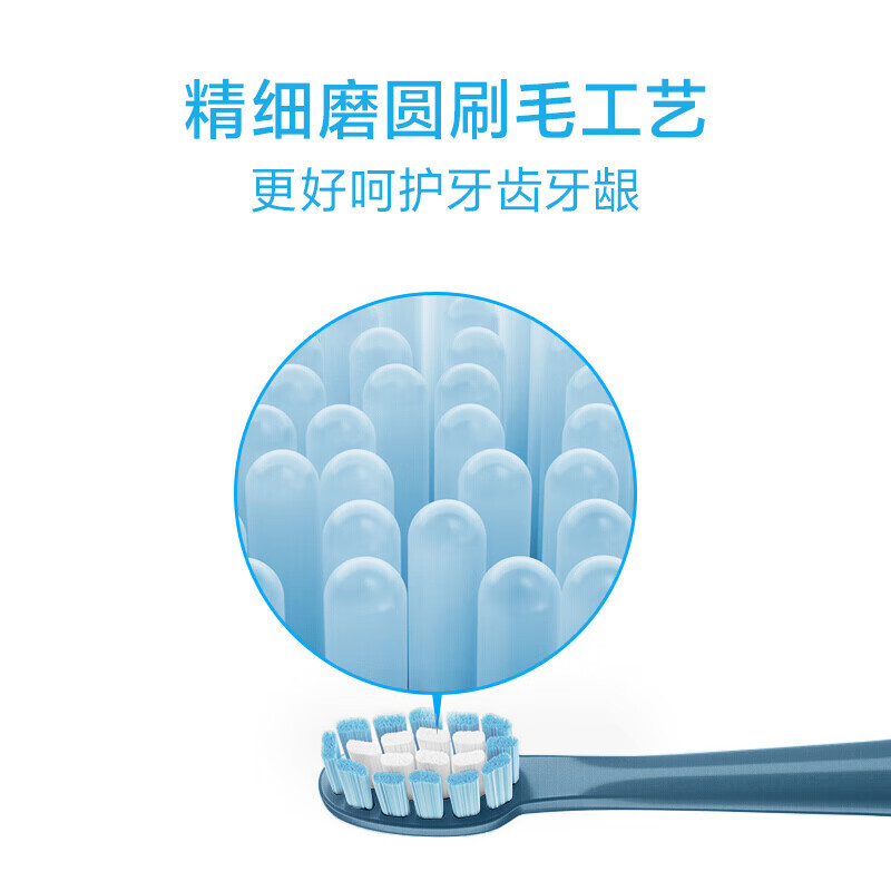 飞科(FLYCO)电动牙刷 智能声波震动深度清洁护龈成人牙刷情侣款 FT7105 深海蓝高清大图