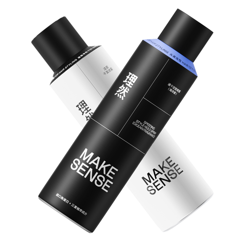 理然油头救急轻松造型2件套(清爽干发喷雾250ml+速干定型喷雾海洋香250ml)高清大图