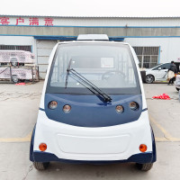婉晨电动观光巡逻车8座封闭巡逻皮卡车营区校区景区治安巡查车