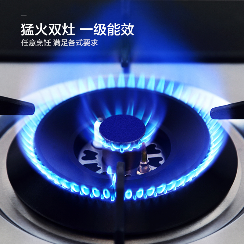 苏泊尔(SUPOR) QS501S燃气灶 不锈钢双灶 台嵌两用 天然气灶 4.0KW大火力(天然气)