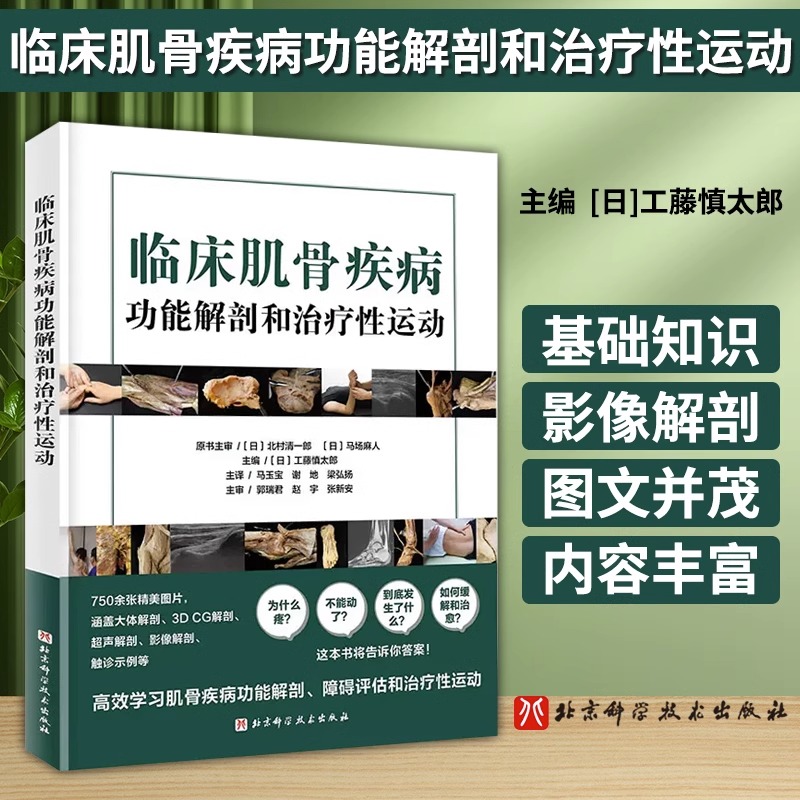 [正版]央视网临床肌骨疾病功能解剖和治疗性运动 工藤慎太郎 主编 肌骨功能障碍 功能障碍康复 治疗性运动 北京科学技术高清大图