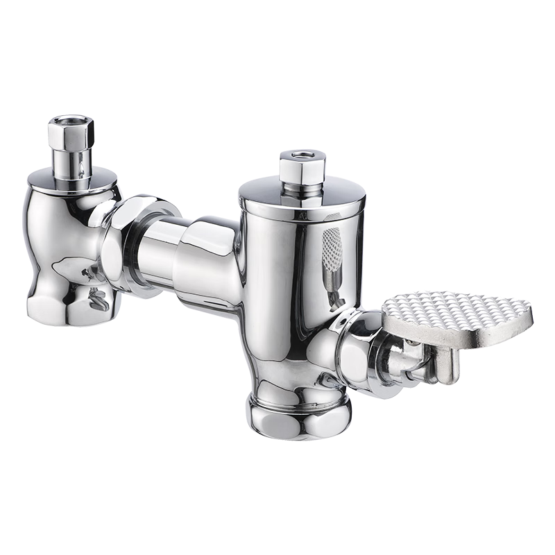 科勒旗下卡丽全铜脚踩式蹲便器冲水阀脚踏冲洗阀厕所便池脚踩阀脚全铜